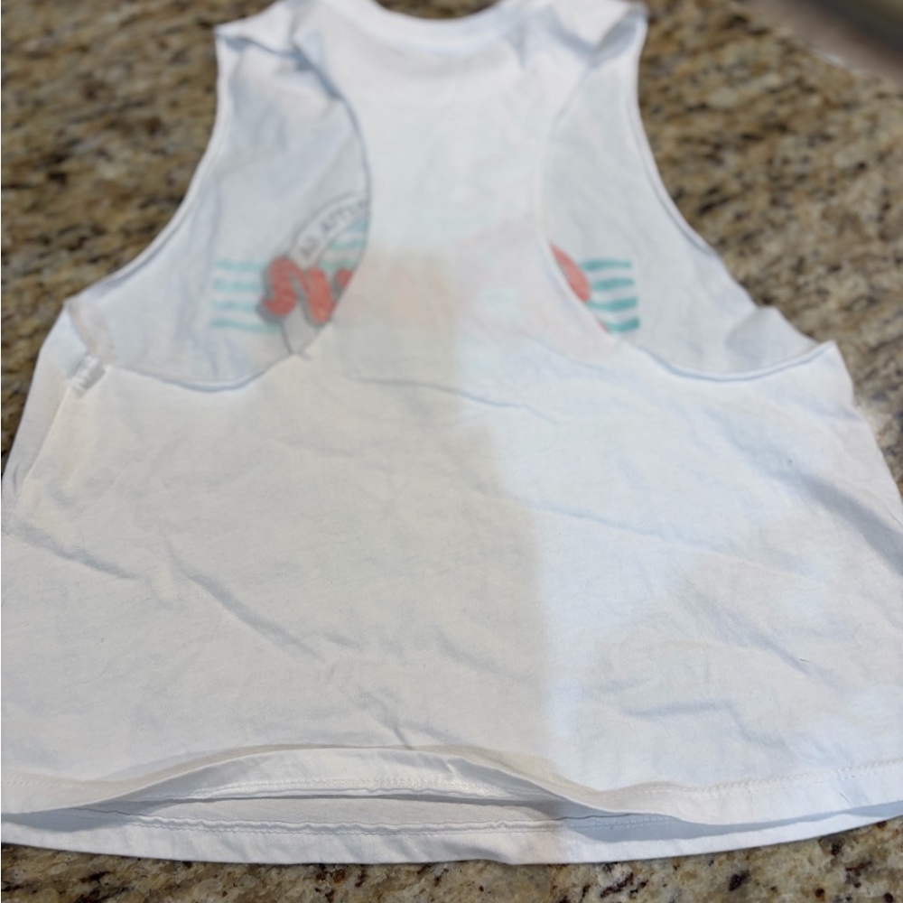 Burn boot camp Women's White Tank Top sz small vguc - Picture 3 of 3